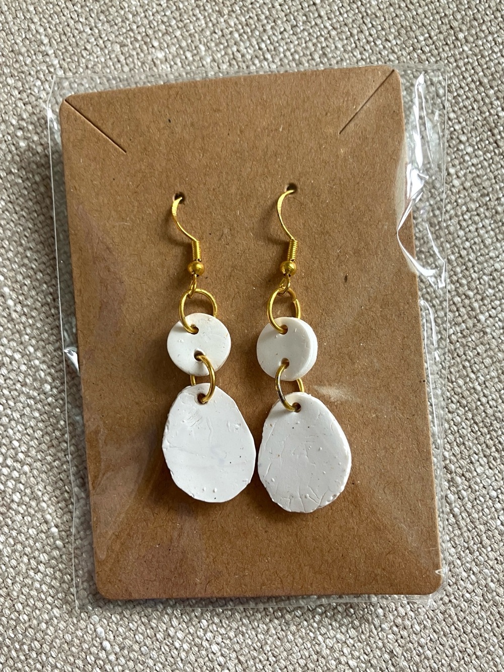 NWT Handmade Clay Drop Earrings